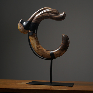 木化石雕刻古龙造型摆件艺术品天然硅化木家居收藏摆饰博古架玄关