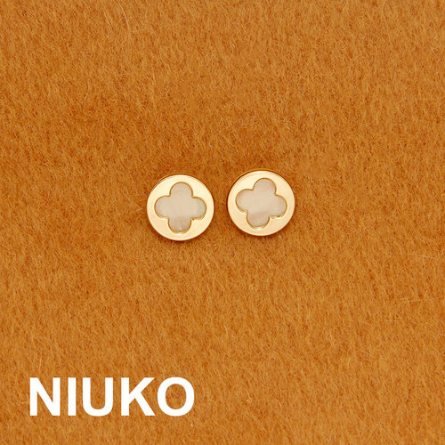 NIUKO纽扣小香风衬衣针织扣
