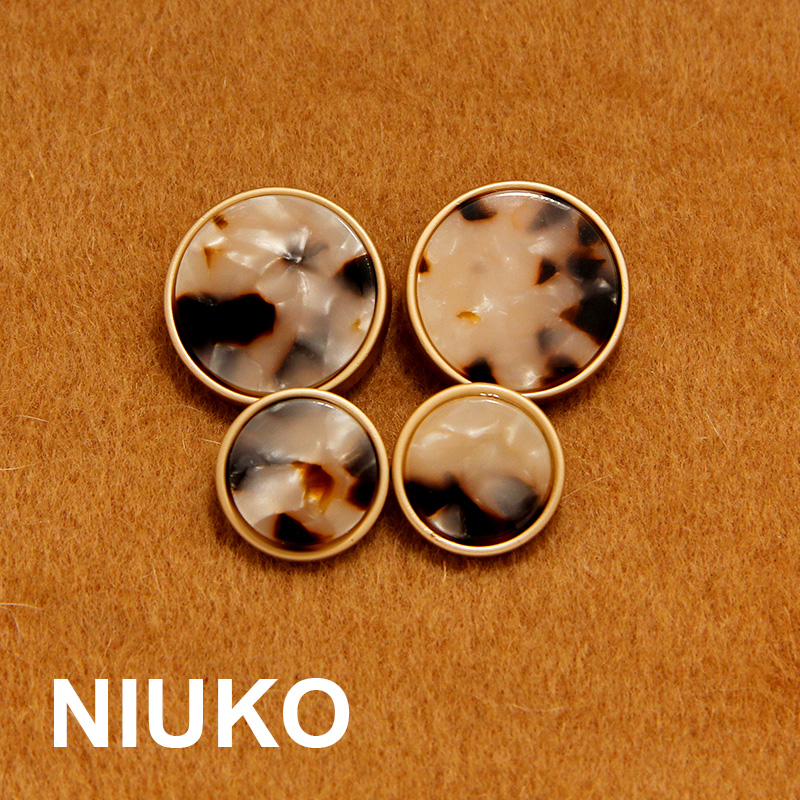 高档金属大衣纽扣外套西装大理石