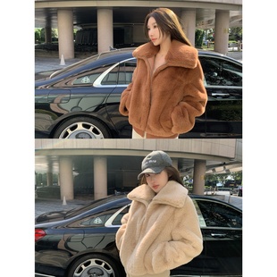 本期回馈 1600G超高克重 同款 anna 人造毛外套