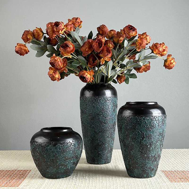 插花景德镇花瓶摆件陶瓷高级感