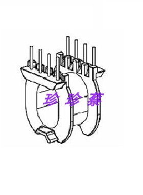 ATQ18电源电感磁芯骨架卧式4+4针ATQ18磁芯骨架