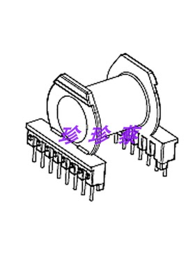 ER4220EC4220ER42骨架卧式8+8针加配套磁芯PC44材质