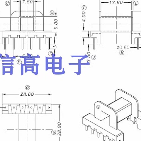 ee30变压器磁芯骨架卧式6+6一包