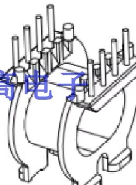 ATQ25变压器磁芯骨架ATQ24卧式4+4骨架磁芯
