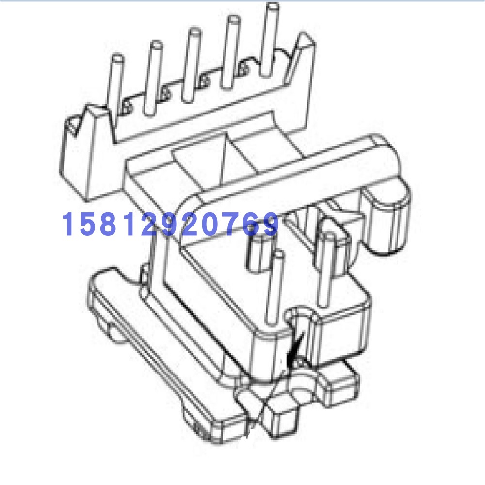 EE16滤波器磁芯骨架加宽骨架5+2