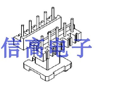 EE19变压器磁芯立式骨架5+5针10套1包