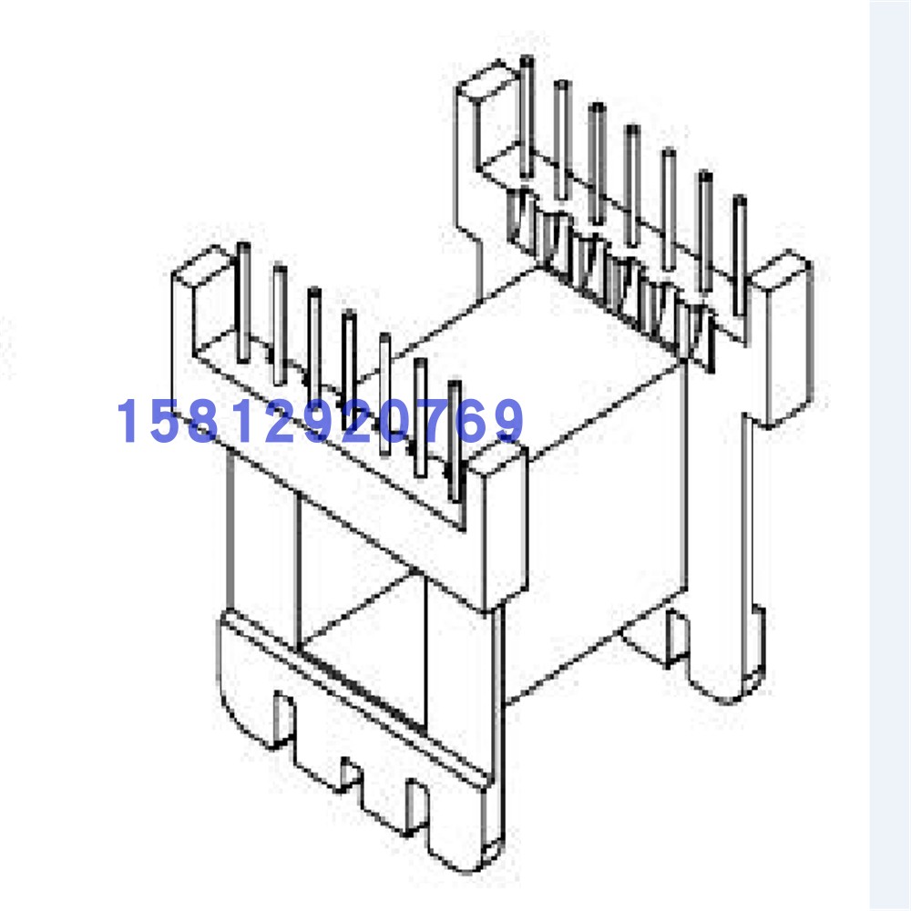 高频变压器卧式7+7针磁芯骨架