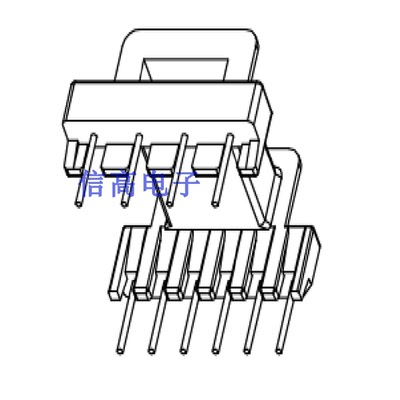 EFD20磁芯骨架卧式直插4+6