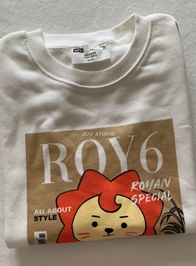 6十8圆单~捡漏！2022春秋新品ROY6联M卡通印花舒适女士卫衣薄长袖