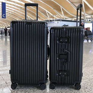 旅行箱皮箱 logo定制超大容量加厚行李箱拉杆箱34寸铝框万向轮密码