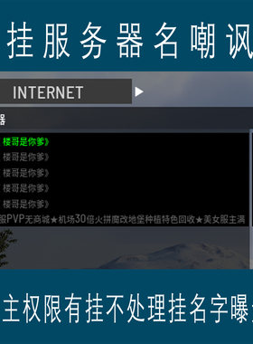 SCUM人渣 攻击服务器不如写名字嘲讽提醒玩家不要上当 服务器代租