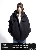 Неизвестный мир 22FW большой контур тяжелая хлопчатобумажная рубашка для рубашки хлопчатобумажной рубашки с капюшоном