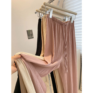 冰丝女款阔腿裤子2026新款今年流行夏天巨好看的薄款外穿垂感爆款