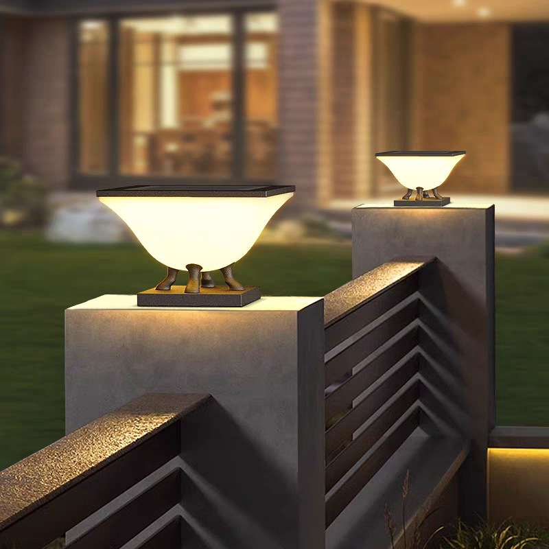 花园别墅太阳能灯柱头灯大门口灯