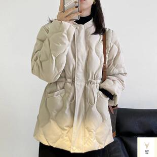 清仓羽绒棉服女冬季 收腰显瘦小个子轻薄棉衣外套2025年棉袄 中长款