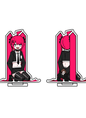 九晴跪地狂笑9cm双面立牌【官方】