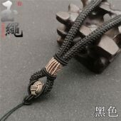 高档手工编织手把件绳DIY手绳文玩绳子玉器玛瑙把件吊绳粗款 多色