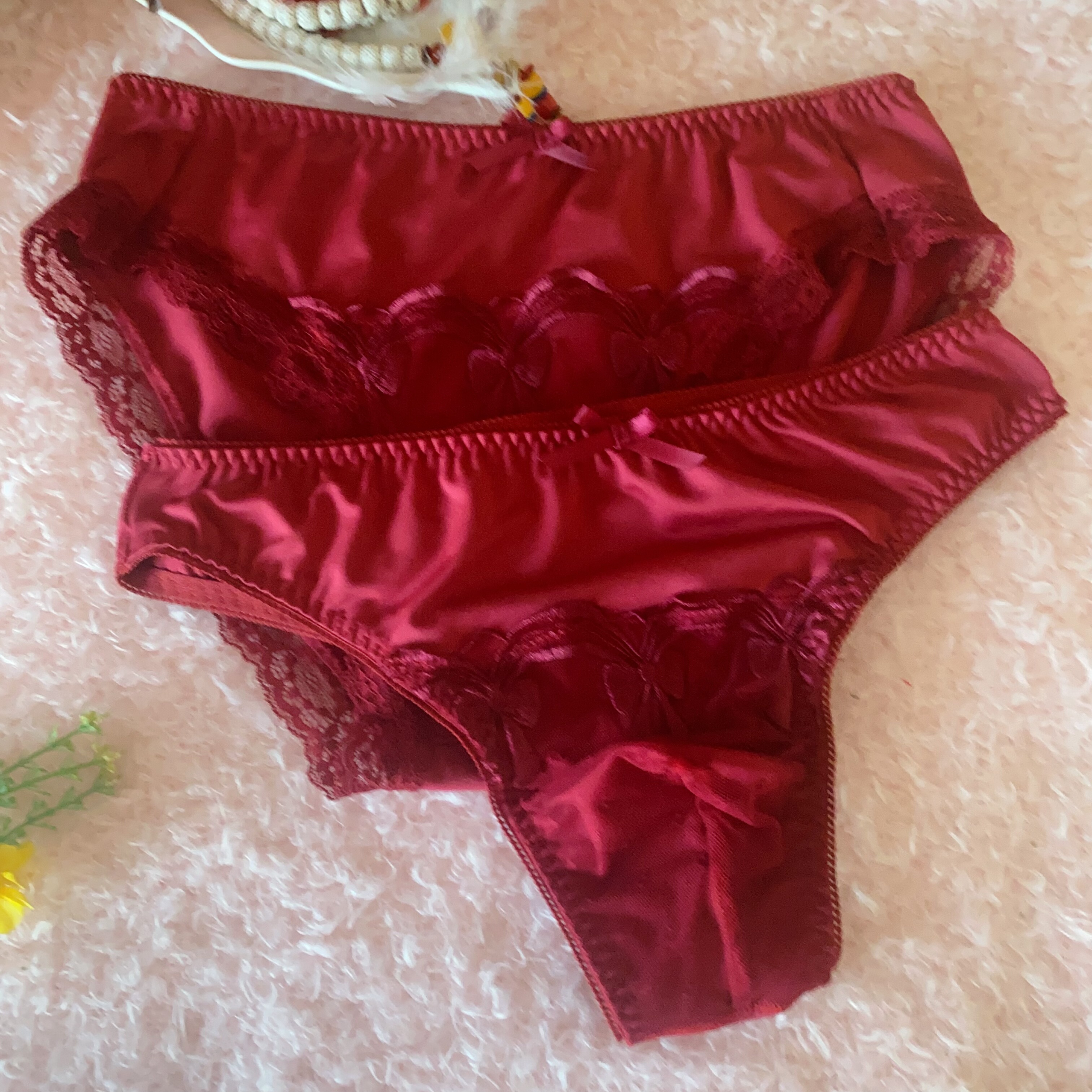 新年红本命年男士三角裤特别设计男式蕾丝花边刺绣可爱伪娘内裤,女士内衣/男士内衣/家居服,男三角内裤,淘宝优惠券,粉丝福利购,淘宝优惠卷