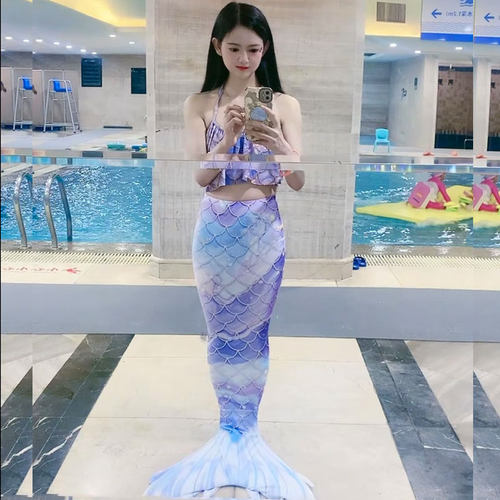 美人鱼泳衣尾巴比基尼游泳潜水