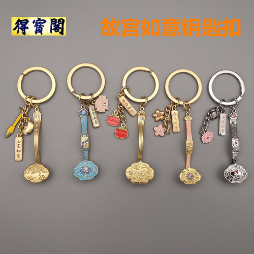 故宫必定事事连连春风得意钥匙扣