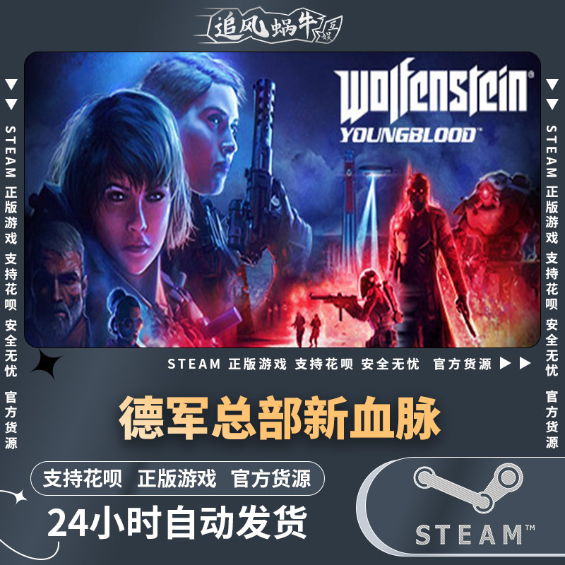 pc正版中文 steam游戏 德军总部:新血脉 wolfenstein: youngblood