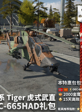 War thunder 战争雷霆 德系 虎式 OEC665 Tiger HADE 武直 礼包