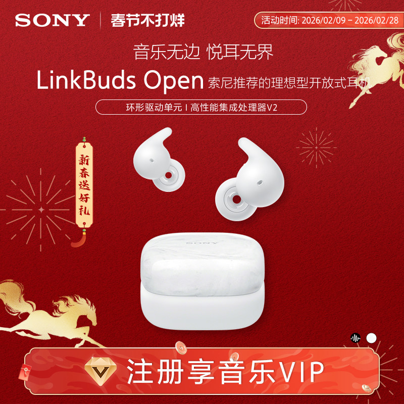 SONY/索尼 LinkBuds Open 开放式环形真无线蓝牙