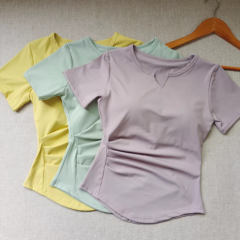 收腰显瘦瑜伽健身服速干运动短袖