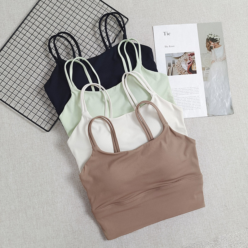 一体式吊带背心减震运动内衣女瑜伽细肩带美背训练健身文胸bra夏,运动服/休闲服装,运动文胸,淘宝优惠券,粉丝福利购,淘宝优惠卷