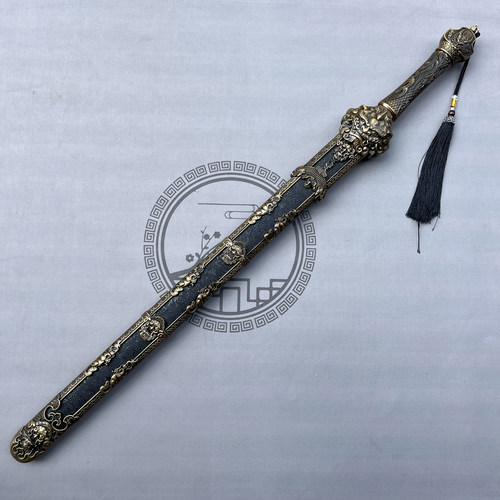 龙泉刀剑七星剑一体龙骨帝王剑古风汉剑COS影视道具工艺品未开刃