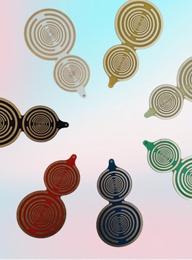 偏振光盘双面MWO能量光盘多波震荡多频振荡器葫芦挂件款