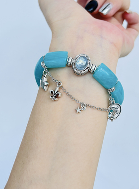 天河石手链女款学生闺蜜礼物小众设计感高级轻奢精致2024年新款