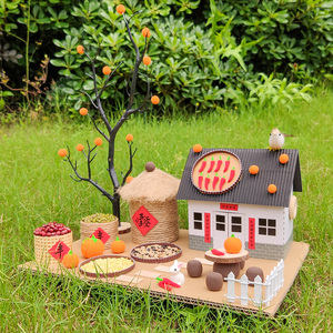 幼儿园diy手工制作小屋房子粮仓