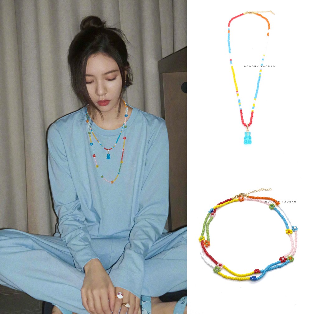 东大门宋妍霏同款彩色软糖项链