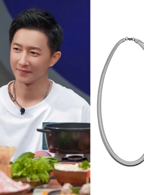 同款蛇骨钛钢项链小众百搭男女