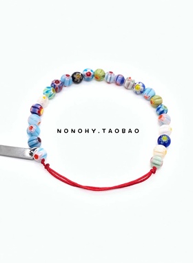 法国巴黎琉璃圆珠手链个性百搭