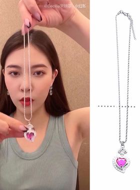 小红书同款多彩宝石穿搭华晨项链