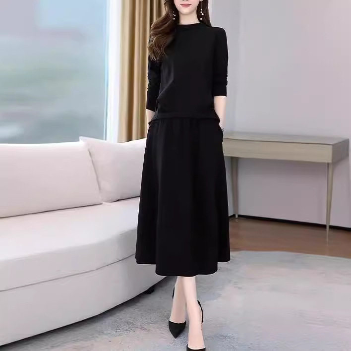 时尚套装裤裙女早秋2026新款韩版气质宽松显瘦洋气休闲时尚两件套