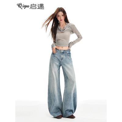 启遇覆古蓝秋季宽松显瘦