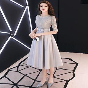 晚礼服女2026新款 学生简单大方连衣裙 平时可穿宴会气质显瘦短款