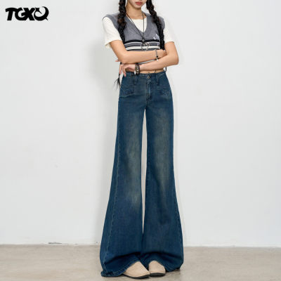 美式阔腿牛仔裤女2025新