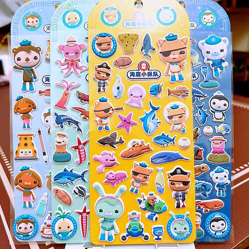 海底小纵队立体海绵贴纸儿童贴画