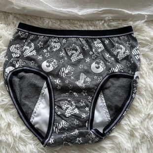 33不退换 外贸日单女士史某比印花生理内裤女 生理经期安全短裤