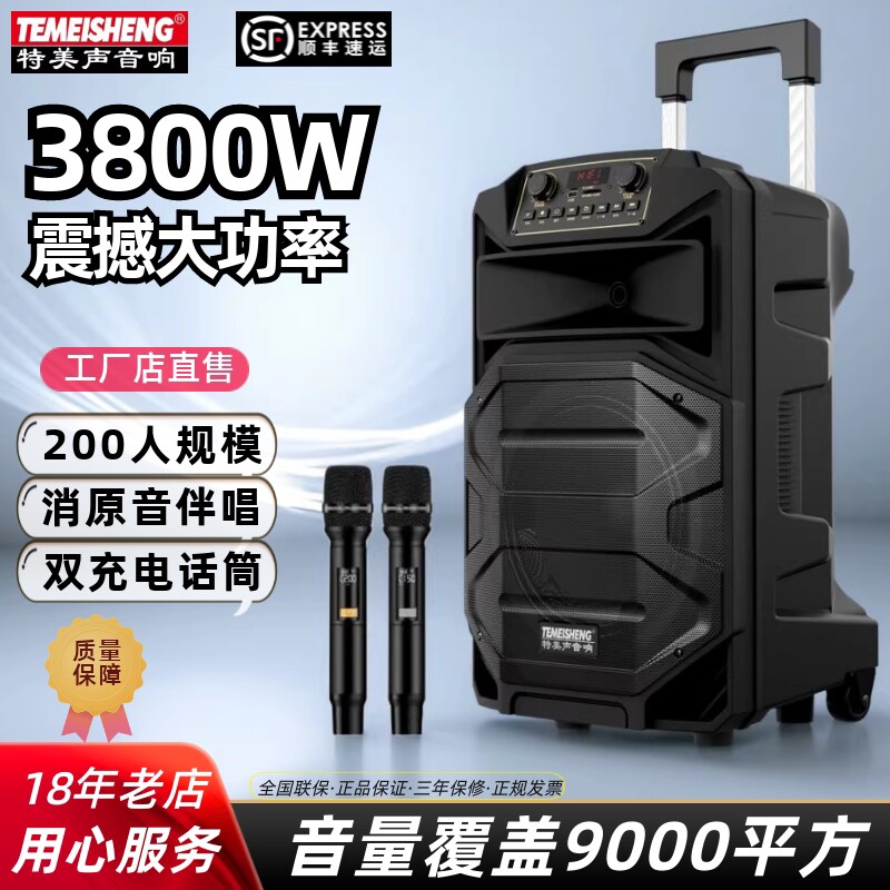 特美声SL15-31户外拉杆音响大功率唱K歌广场舞专业演出音箱旗舰店