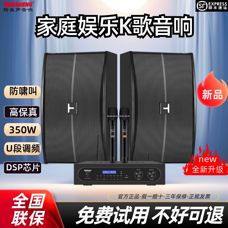 特美声K歌家庭音响350W防啸叫U段图片