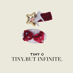 小马丝绒蝴蝶结发夹芭蕾少女风发饰 梦幻诗集 TINY O原创