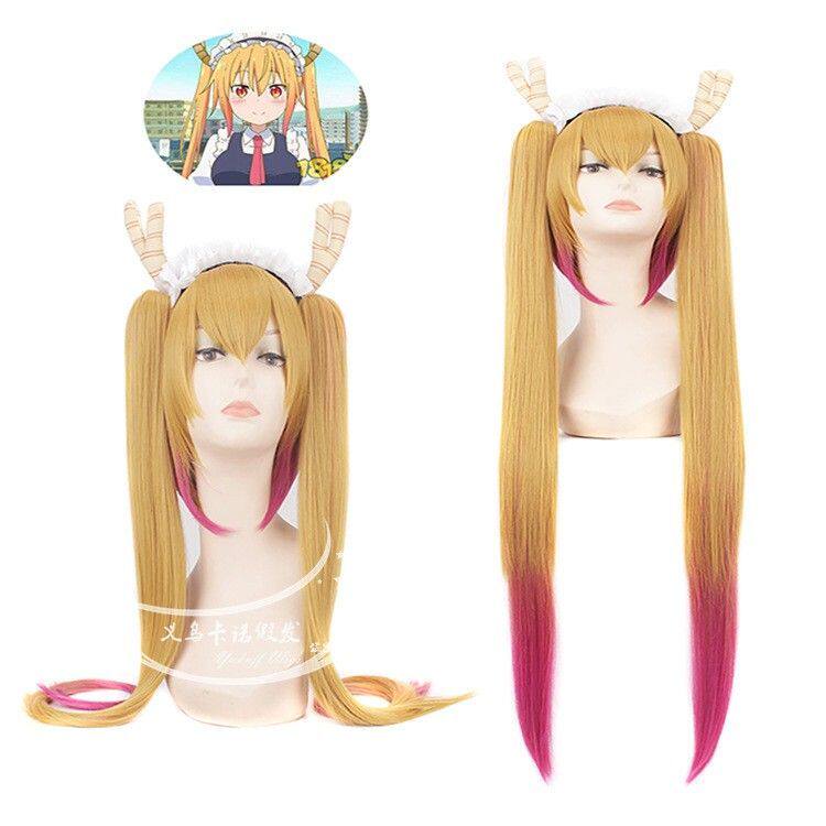 小 林家的龙女仆 妹抖龙托尔cosplay 假发 长直发动漫COS假发