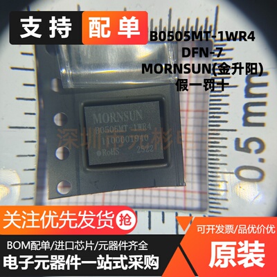B0505MT-1WR4 1W定电压5V转5V单路输出 DC-DC贴片电源模块L可直拍