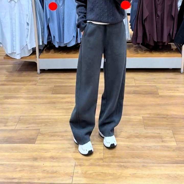 松紧抽绳高腰冬季新款窄版小个子宽松显瘦遮肉直筒阔腿休闲裤女,女装/女士精品,大码裤装,淘宝优惠券,粉丝福利购,淘宝优惠卷